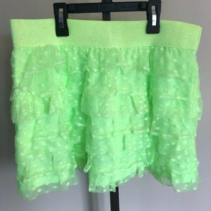 NWT - Neon Green Girls Justice Skirt, youth 18